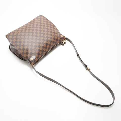 LOUIS VUITTON 2015 Damier Duomo Shoulder Bag Brown WS23789