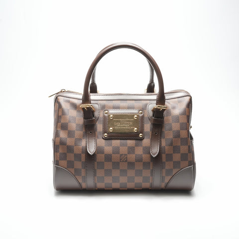 LOUIS VUITTON 2011 Damier Berkeley Handbag Brown WS23790