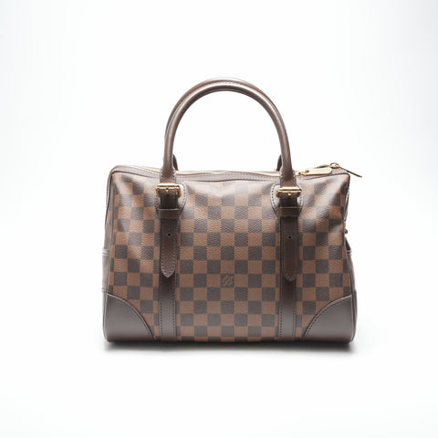 LOUIS VUITTON 2011 Damier Berkeley Handbag Brown WS23790