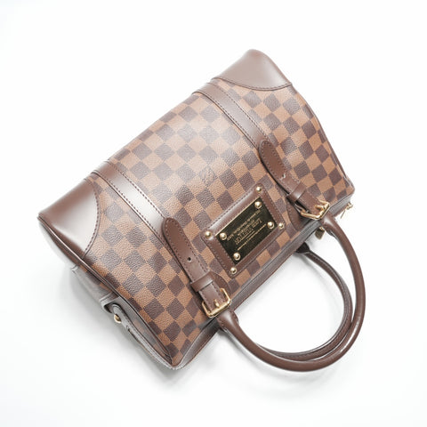 LOUIS VUITTON 2011 Damier Berkeley Handbag Brown WS23790