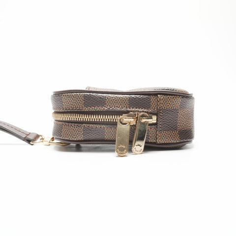 LOUIS VUITTON 2007 Damier Etui Okapi PM Umhängetasche Braun WS23792