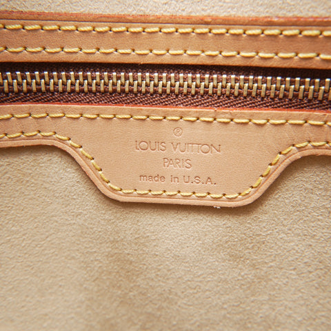 LOUIS VUITTON 2001 Monogram Looping GM Shoulder Bag Brown WS23793