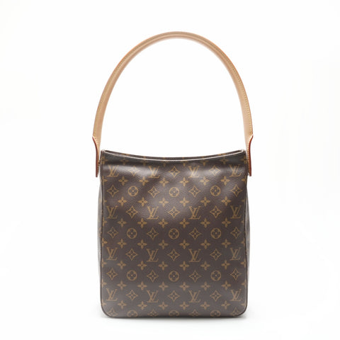 LOUIS VUITTON 2001 Monogram Looping GM Shoulder Bag Brown WS23793