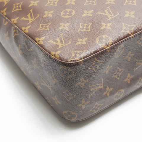LOUIS VUITTON 2001 Monogram Looping GM Shoulder Bag Brown WS23793