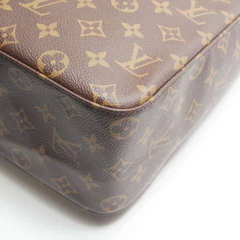 LOUIS VUITTON 2001 Monogram Looping GM Shoulder Bag Brown WS23793