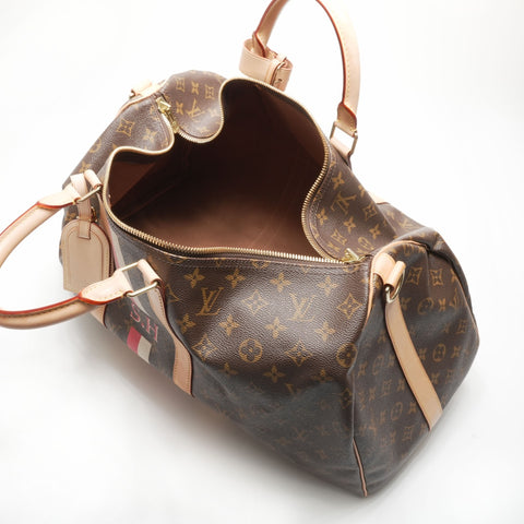 LOUIS VUITTON 2009 Monogram Keepall Bandouliere 50 Boston bag Brown WS23794