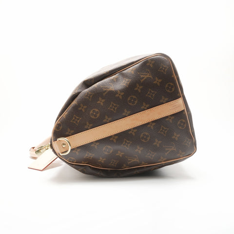 LOUIS VUITTON 2009 Monogram Keepall Bandouliere 50 Boston bag Brown WS23794