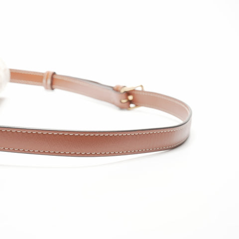 CELINE Claude Triomphe PVC Shoulder Bag white WS23798