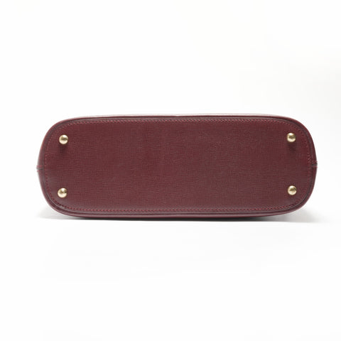 CARTIER Leather Mustodo Shoulder Bag Red WS23799
