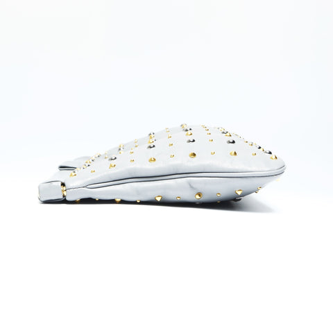 Miu Miu Studded clutch bag Clutch bag gray WS23806