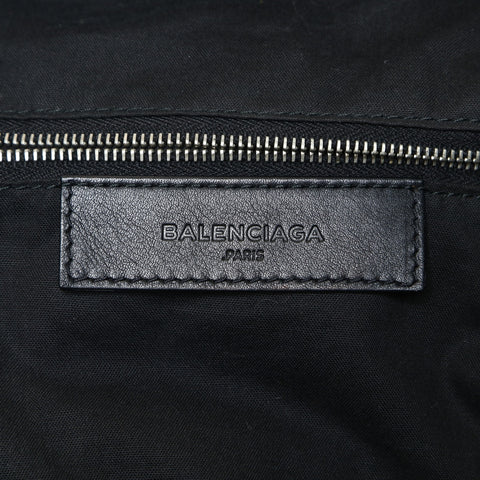 BALENCIAGA Leather Suede Rock Classic Traveler Backpack  Daypack black WS23809