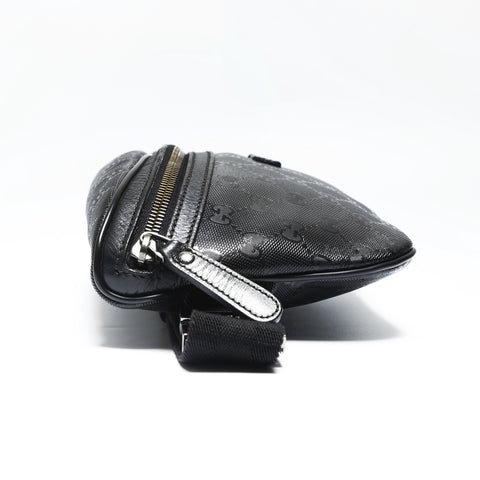 GUCCI GG Imprime PVC Waist bag black WS23813