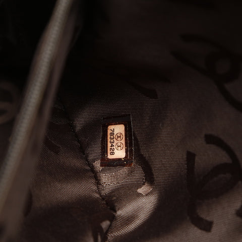 CHANEL No. 7 2001-2002 Wild Stitch COCO Mark Handbag Brown WS23814