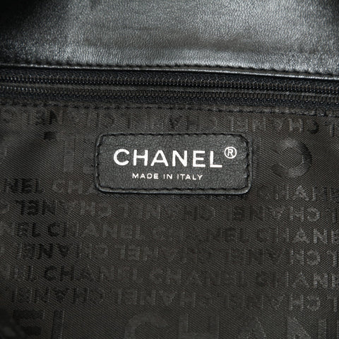 CHANEL 10 series 2005-2006 Chocolate Bar Shoulder Bag black WS23815