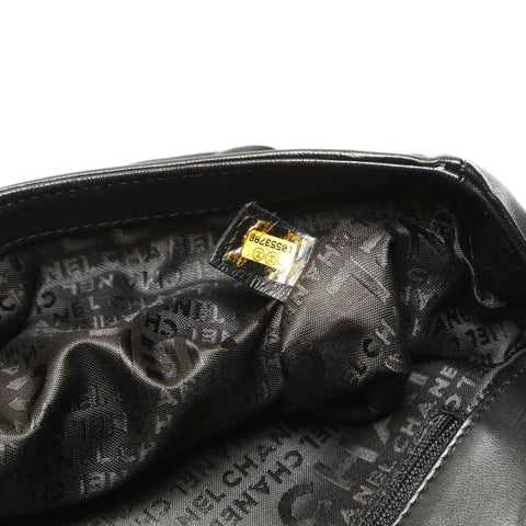 CHANEL 10 series 2005-2006 Chocolate Bar Shoulder Bag black WS23815