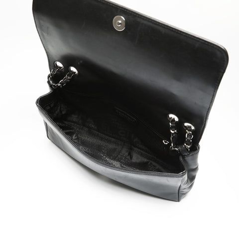 CHANEL 10 series 2005-2006 Chocolate Bar Shoulder Bag black WS23815