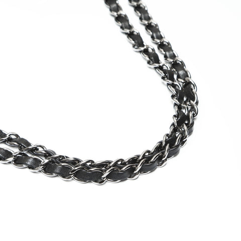 CHANEL 10 series 2005-2006 Chocolate Bar Shoulder Bag black WS23815