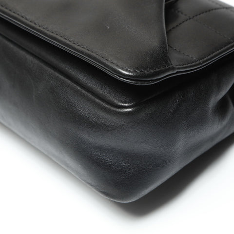 CHANEL 10 series 2005-2006 Chocolate Bar Shoulder Bag black WS23815