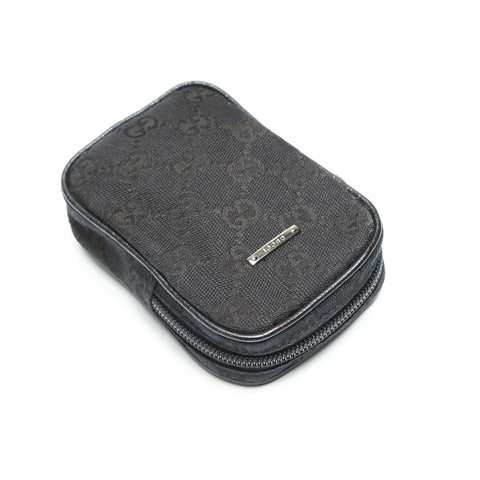 GUCCI GG canvas cigarette case Pouch canvas black WS23817