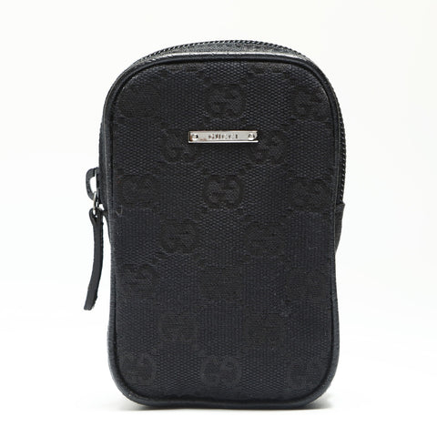GUCCI GG canvas cigarette case Pouch canvas black WS23817