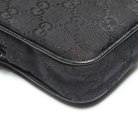 GUCCI GG canvas cigarette case Pouch canvas black WS23817