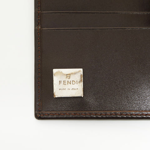 FENDI Zucca canvas Bifold Wallet Brown WS23820