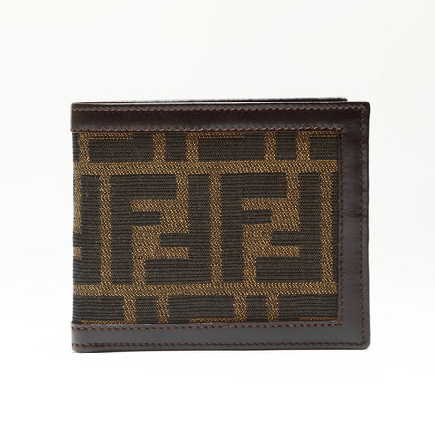 FENDI Zucca toile Portefeuille à deux volets toile Marron WS23820