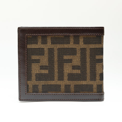 FENDI Zucca canvas Bifold Wallet Brown WS23820