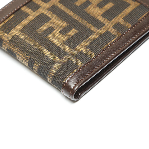 FENDI Zucca canvas Bifold Wallet Brown WS23820