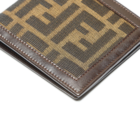 FENDI Zucca canvas Bifold Wallet Brown WS23820