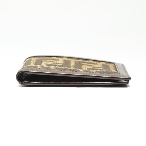 FENDI Zucca canvas Bifold Wallet Brown WS23820