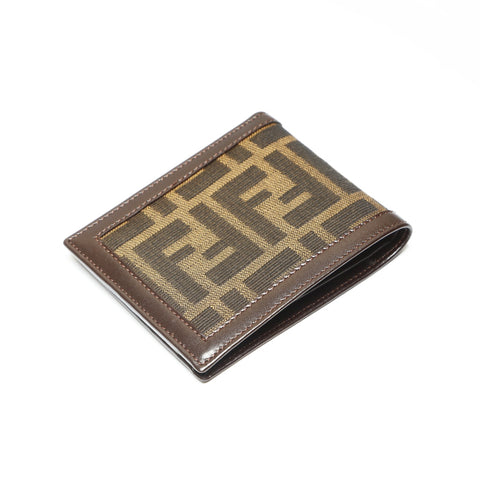 FENDI Zucca canvas Bifold Wallet canvas Brown WS23820