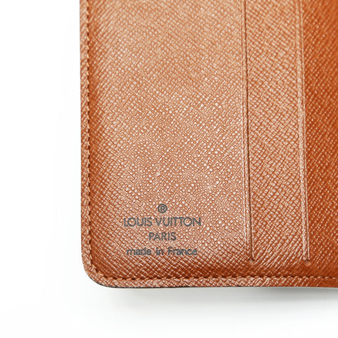 LOUIS VUITTON 2004 M61667 Monogram Compact Zip Bifold Wallet Brown WS23822
