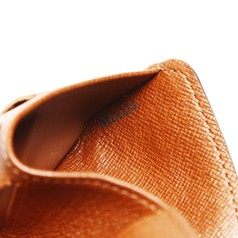 LOUIS VUITTON 2004 M61667 Monogram Compact Zip Bifold Wallet Brown WS23822