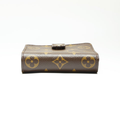 LOUIS VUITTON 2004 M61667 Monogram Compact Zip Bifold Wallet Brown WS23822