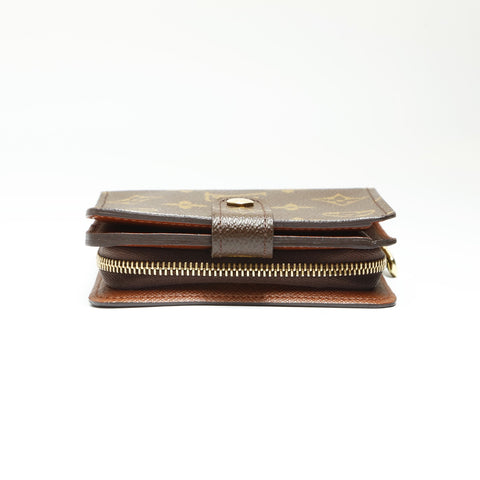 LOUIS VUITTON 2004 M61667 Monogram Compact Zip Bifold Wallet Brown WS23822
