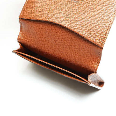 LOUIS VUITTON 2006 M63801 Monogram Envelope Carte de Visite Card Case Brown WS23824