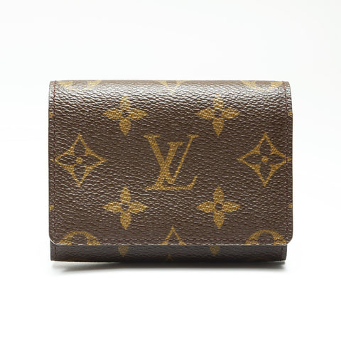 LOUIS VUITTON 2006 M63801 Monogram Envelope Carte de Visite Card Case Brown WS23824