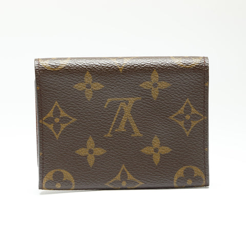 LOUIS VUITTON 2006 M63801 Monogram Envelope Carte de Visite Card Case Brown WS23824