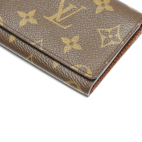 LOUIS VUITTON 2006 M63801 Monogram Envelope Carte de Visite Card Case Brown WS23824