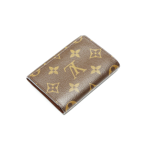 LOUIS VUITTON 2006 M63801 Monogram Envelope Carte de Visite Card Case Brown WS23824