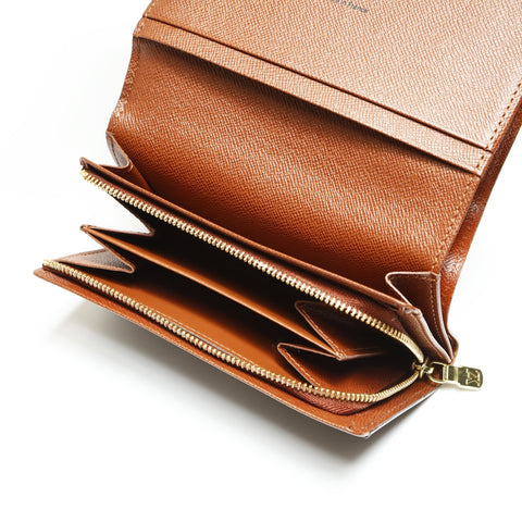 LOUIS VUITTON 2008 M61736 Monogram Portefeuille Tresor Bifold Wallet Brown WS23825