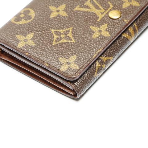 LOUIS VUITTON 2008 M61736 Monogram Portefeuille Tresor Bifold Wallet Brown WS23825