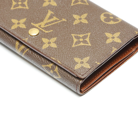 LOUIS VUITTON 2008 M61736 Monogram Portefeuille Tresor Bifold Wallet Brown WS23825