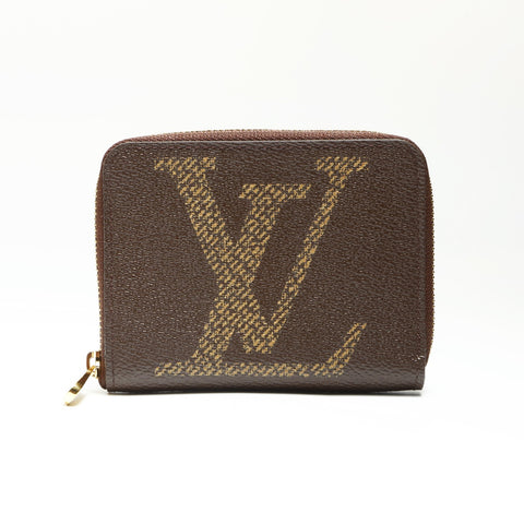 LOUIS VUITTON M69354 Monogram Giant Zippy Coin Purse Coin case Brown WS23828