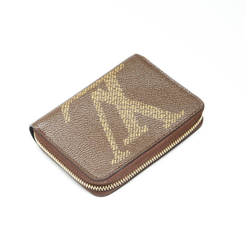 LOUIS VUITTON M69354 Monogram Giant Zippy Coin Purse Coin case Brown WS23828