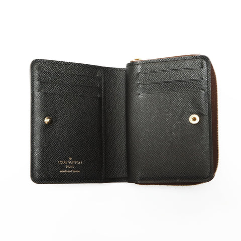 LOUIS VUITTON M81461 Monogram Reverse Portefeuille Lou Bifold Wallet Brown WS23829