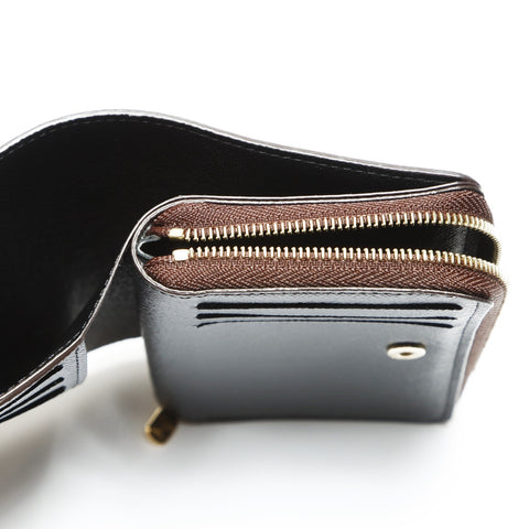 LOUIS VUITTON M81461 Monogram Reverse Portefeuille Lou Bifold Wallet PVC Brown WS23829