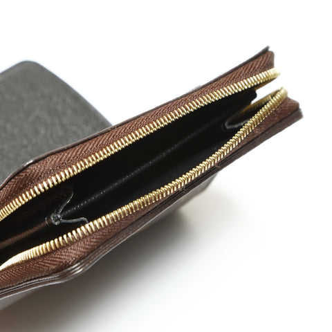 LOUIS VUITTON M81461 Monogram Reverse Portefeuille Lou Bifold Wallet Brown WS23829