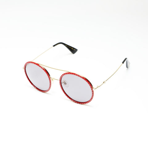 GUCCI Strass-Sonnenbrille Rot WS23832